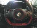 Alfa Romeo 4C Koshi Lenkradcover unten rot Carbon