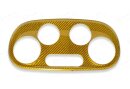 Abarth 500 595 Koshi Klimakontrolle Cover gelb Carbon