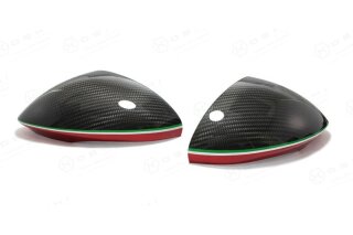 Alfa Romeo Stelvio Koshi Spiegelkappen RED STRIPE Carbon