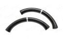 Audi RS3 RS4 Lenkrad Cover oben WHITE STRIPE Carbon