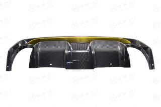 Abarth 500 595 Koshi Diffusor gelb Combo Carbon