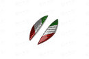 Alfa Romeo Giulia Stelvio Schaltknauf Cover seitlich Carbon Tricolore