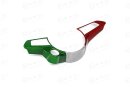 Alfa Romeo Giulia Stelvio QV Lenkrad Cover tricolore Carbon