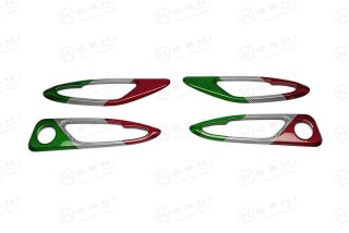 Alfa Romeo Giulia Innentürgriffrahmen Cover tricolore Carbon