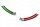 Alfa Romeo Giulia Stelvio QV seitliche Lenkrad Cover tricolore Carbon