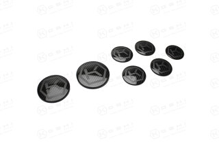 Alfa Romeo Giulia Stelvio Koshi Embleme 7er Set Carbon