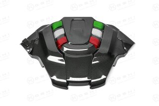 Alfa Romeo Giulia Stelvio QV Motorabdeckung Carbon Tricolore