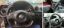 Alfa Romeo 4C Lenkradcover seitlich Matt Carbon