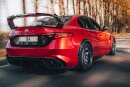 Alfa Romeo Giulia GTAm Replika Heckspoiler Tricolore Carbon