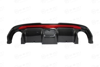 Abarth 500 Diffusor 595 Restyling rot Combo Carbon