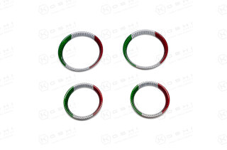 Alfa Romeo Giulia Lüftungsdüsen Cover Tricolore Carbon