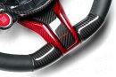 Alfa Romeo Giulia Stelvio QV Lenkradspeiche unten Carbon rot