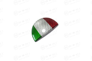 Abarth 500 595 Handschuhfachgriff Cover Carbon Tricolore