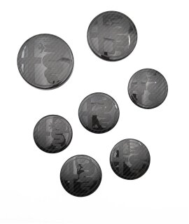 Alfa Romeo Giulia Stelvio Embleme 7er Set Logo Carbon
