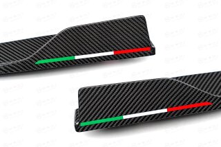 Alfa Romeo Giulia QV Seitenschweller Carbon Italien Flag Stripe