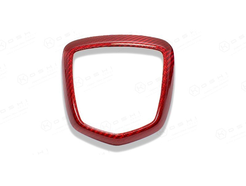 Abarth 595 Serie 4 Emblem Heck Cover rot Carbon