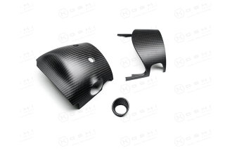 Abarth 500 595 Lenkstock Cover schwarz matt Carbon