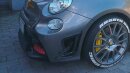 Abarth 595 Frontstoßstange aggressive Lufteinlass gelb Carbon