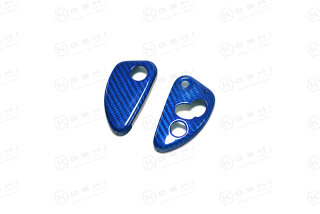 Alfa Romeo 147 156 166 GT Schlüsselcover 3 Tasten blau Carbon