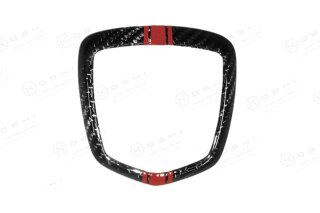 Abarth 500 Koshi Emblem Cover hinten Scorpione Carbon