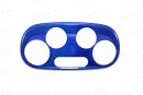 Abarth 595 Heizung Klimaautomatik Cover blau Carbon