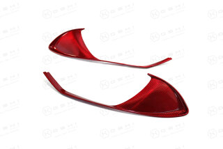 Alfa Romeo 4C Lufteinlass Stoßstange Cover rot Carbon