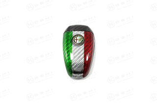 Alfa Romeo Giulia Stelvio Koshi Schlüsselcover Tricolore v2 Carbon
