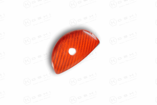 Abarth 500 595 Handschuhfachgriff Cover orange Carbon