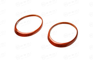 Jaguar F-Type Instrumenten Cover orange Carbon