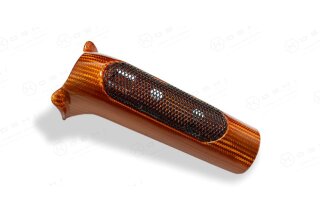 Harley Davidson V-ROD Kühlwasserschlauch Cover orange Carbon