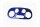 Abarth 500 Serie 1-3 Heizung Klimaautomatik Cover blau Carbon
