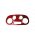 Abarth 500 Serie 1-3 Heizung Klimaautomatik Cover rot Carbon