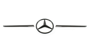 Mercedes Benz SLK R172 Emblem vorne Zierleisten Cover Carbon