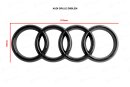 Audi Emblem Kühlergrill Cover Carbon 274 x 94 mm