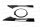 Toyota GR Yaris Kühlergrill Emblem Rahmen Cover mit Radar Carbon