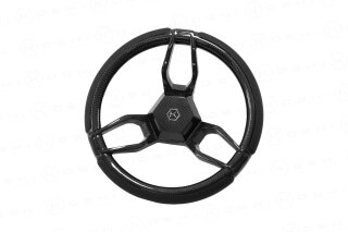 Boot Lenkrad 3-Speichen rund Carbon