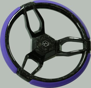 Boot Lenkrad 3-Speichen rund Forged Carbon